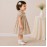 Baby Girl Floral Cotton Dress with Peter Pan Collar & Smocked Bodice (Multicolor)