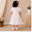 White Polka Dot Baby Girl Dress with Smocked Bodice & Peter Pan Collar