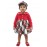 Calyx Clothing Baby Girls Red Checked Winter Dress with Peter Pan Collar & Embroidery | Full Sleeve Frock