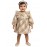 Calyx Clothing Baby Girls Beige Checked Winter Dress with Ruffle Sleeves & Bow Detail | Premium Frock