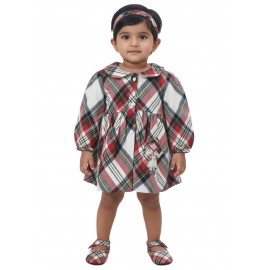 Calyx Clothing Baby Girls Multi Colored Checked Wi..