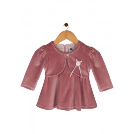 Calyx Clothing Girls Striped Embroidered Round Nec..