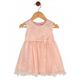 Calyx Clothing Girls Round Neck Satin Fit & Flare ..