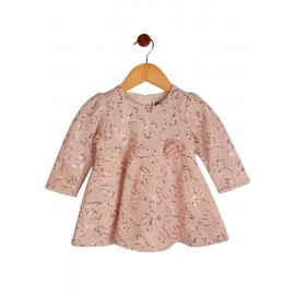 Calyx Clothing Girls Self Design Embellished Flare..