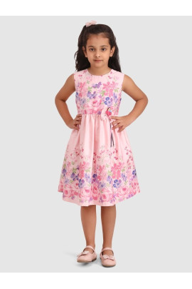 CALYX CLOTHING Girls Fit & Flare Cotton Dress