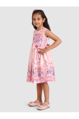 CALYX CLOTHING Girls Fit & Flare Cotton Dress