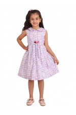 CALYX CLOTHING Girls Print Fit & Flare Dress