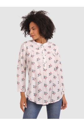 CALYX CLOTHING Floral Print Shirt Style Top