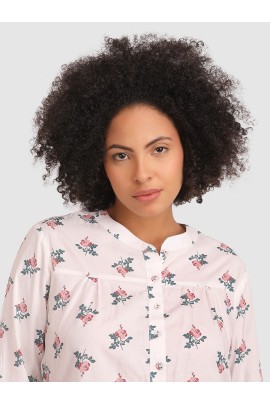 CALYX CLOTHING Floral Print Shirt Style Top