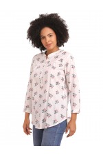 CALYX CLOTHING Floral Print Shirt Style Top