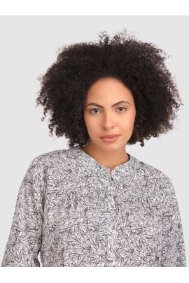 CALYX CLOTHING Mandarin Collar Regular Top