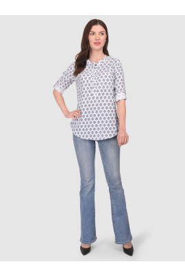 CALYX CLOTHING Floral Print Shirt Style Top