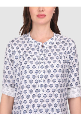 CALYX CLOTHING Floral Print Shirt Style Top