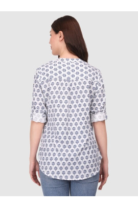 CALYX CLOTHING Floral Print Shirt Style Top