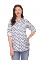 CALYX CLOTHING Floral Print Shirt Style Top