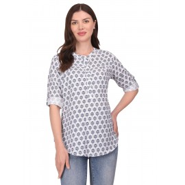 CALYX CLOTHING Floral Print Shirt Style Top