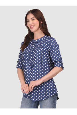 CALYX CLOTHING Polka Dots Print Top