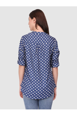 CALYX CLOTHING Polka Dots Print Top