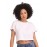 CALYX CLOTHING Round Neck Cotton Boxy Top White