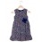Calyx Clothing Girls Floral Print Round Neck Bow Detail Cotton A-Line Dress