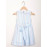 Calyx Clothing Girls Striped Peter Pan Collar Cotton Fit & Flare Dress