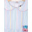 Calyx Clothing Girls Striped Peter Pan Collar Cotton Fit & Flare Dress