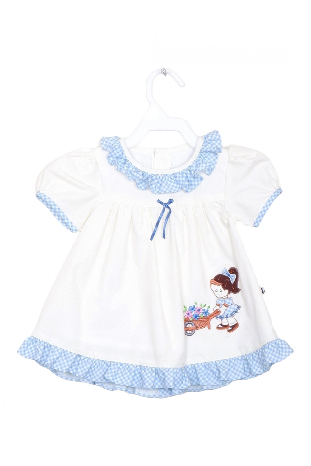 Calyx Clothing Girls Round Neck Cotton Fit & Flare Dress
