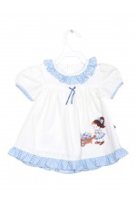 Calyx Clothing Girls Round Neck Cotton Fit & Flare Dress