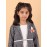CALYX CLOTHING Stylish Grey and White Shrug Set for Girls with Multicolored brooch – Shrug & Extended Frock Styled Pleated Tunic | Party & Casual Wear