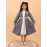 CALYX CLOTHING Stylish Grey and White Shrug Set for Girls with Multicolored brooch – Shrug & Extended Frock Styled Pleated Tunic | Party & Casual Wear