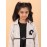 CALYX CLOTHING Stylish White and Black Shrug Set for Girls with brooch – Shrug & Extended Frock Styled Pleated Tunic | Party & Casual Wear