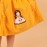 CALYX CLOTHING Girls Yellow Corduroy Shirt Dress with White Bow Details
