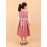 CALYX CLOTHING Sweet Pink Ribbed Dress with Long Sleeves & Bow Accent