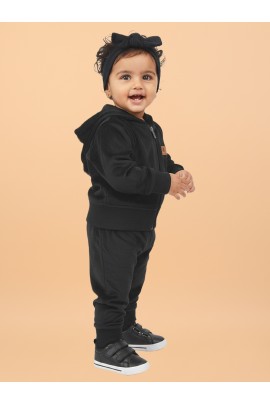 Calyx Clothing Baby Girls’ Full Sleeve Hoodie & Jogger Set Black