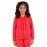 Calyx Clothing Girls Mid-Rise Hooded Long Sleeve Tracksuits Red