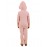 Calyx Clothing Girls Mid-Rise Hooded Long Sleeve Tracksuits Peach