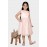 Girl star pich print party wear twill check dresses / tunic / frock / dresses