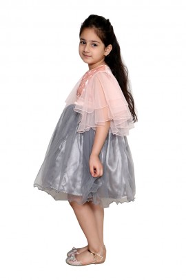 Girl Sequence pick & gray party wear dressess  Tunic / Frock / Dresses / Party dresses