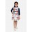 Girl floral printed corduroy Dresses / Tunic / Frock / Dresses