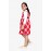 Girl red twill check dresses / tunic / frock / dresses