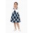 Girl navy-white twill check dresses / tunic / frock / dresses