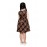 Girl baby brown twill check dresses / tunic / frock / dresses