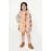 Girl lepard far printed coat dresses / frock / dresses / coat dresses